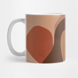 Boho Woman Illustration, Earthy Tone Mug